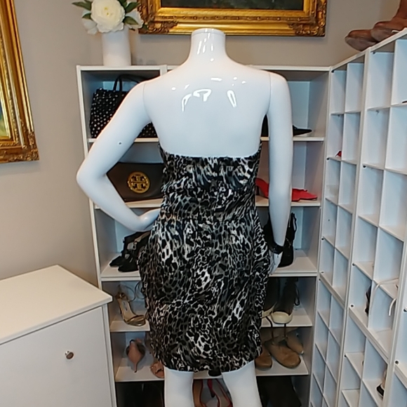 WISHES WISHES WISHES JUNIORS LEOPARD PRINT DRESS 7 - Picture 4 of 5